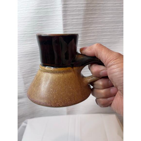 Vintage MCM Handmade Pottery Travel Mug - Picture 2 of 5
